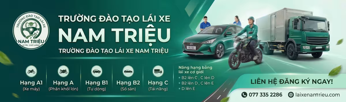 Khóa học lái xe Nam Triệu Hải Phòng